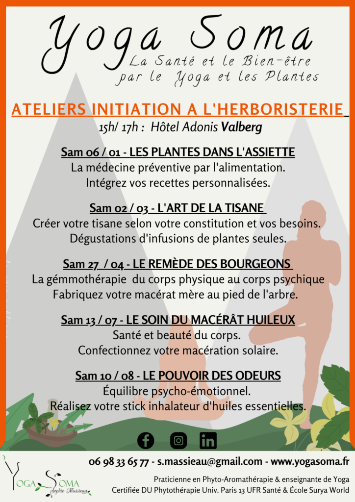 Affiche ateliers herbo été 2023