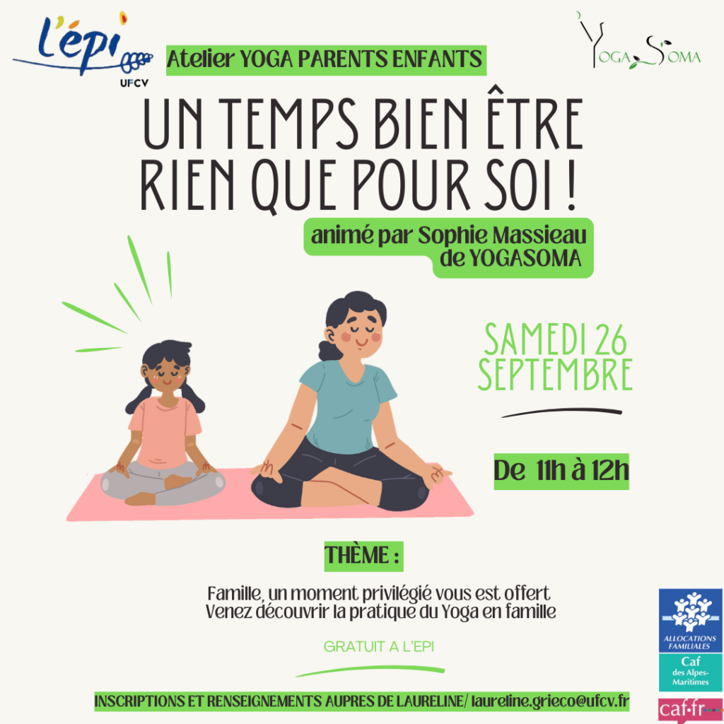 Affiche Yoga parents enfants 26 septembre